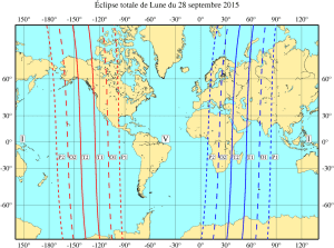 Eclpse totale de Lune du 27/28 septembre 2015