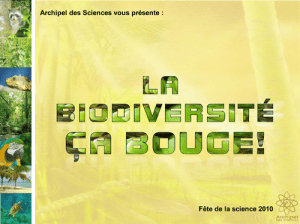 Diaporama "la biodivversité ça bouge"