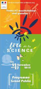 Programme Tout Public Fête de la Science 2010