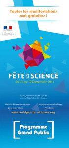 Programme Tout Public Fête de la Science 2011