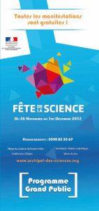 Programme Tout Public Fête de la Science 2012