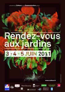 Affiche Rendez-vous aux jardins 2011