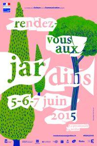 Affiche Rendez-vous aux jardins 2015