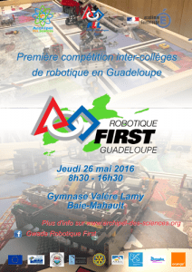 Affiche Robotique First 2016