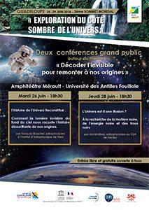 Affiche 2ème Sommet Mondial Exploration cote sombre de l'univers