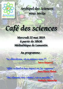 Affiche Café des sciences 22/05/2019