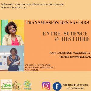 Entre science et histoire