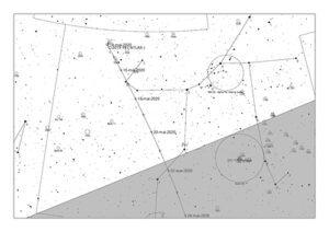 C/2019 Y4 Atlas carte fin mai