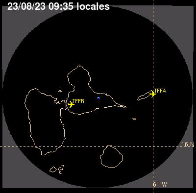 Animation radar Guadeloupe