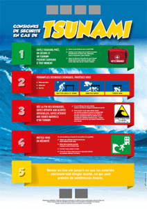 Consignes sécurité tsunami