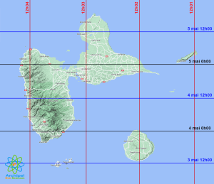 Soleil zénith Guadeloupe mai