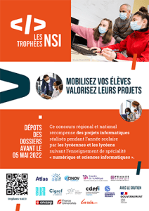 Trophées NSI 2022 affiche enseignants