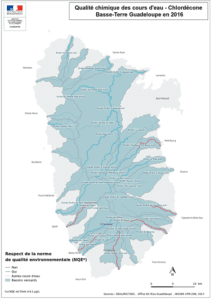 Pollution de l'eau à la chlordécone