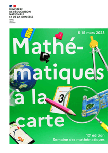 Affiche semaine mathématiques 2023