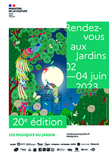 Affiche RDV aux Jardins 2023