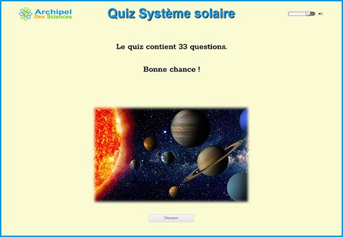 Quiz Système solaire