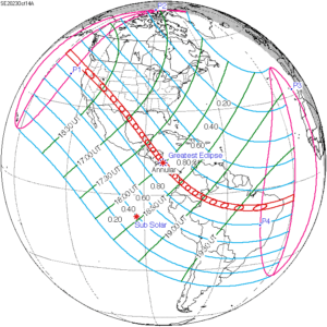 Eclipse solaire 14/10/2023