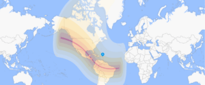 Carte éclipse 14/10/2023