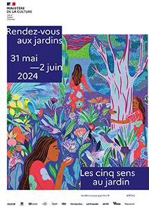 Affiche RDV aux Jardins 2024